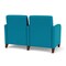 Lesro Siena Lounge Reception 2 Seat Tandem Seating, Walnut, OH Waterfall Upholstery SN2103 - alternate 3